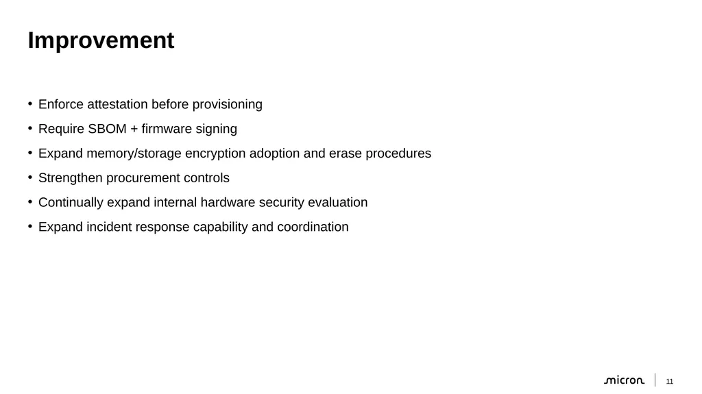 Security in Memory January 28, 2026 Tamara Schmitz - slide 11 of 13
