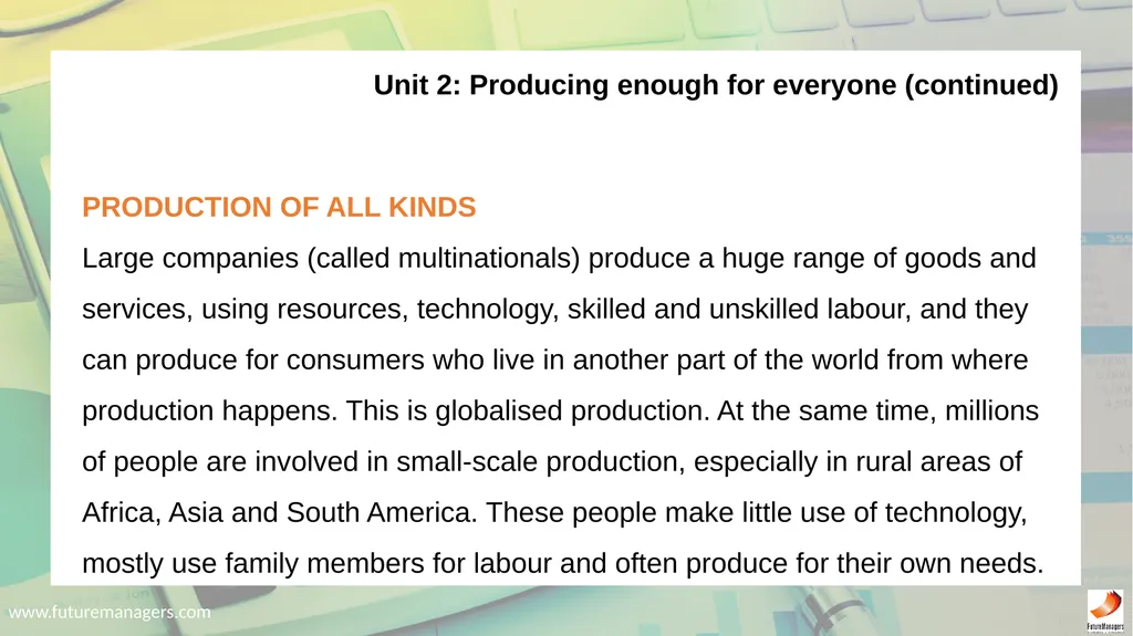 Economic and Management Sciences NQF1 Chapter 1: - slide 12 of 212