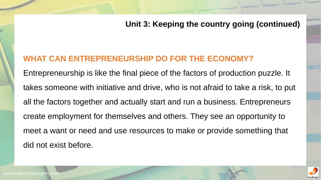 Economic and Management Sciences NQF1 Chapter 1: - slide 21 of 212