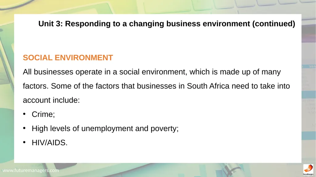 Economic and Management Sciences NQF1 Chapter 1: - slide 210 of 212
