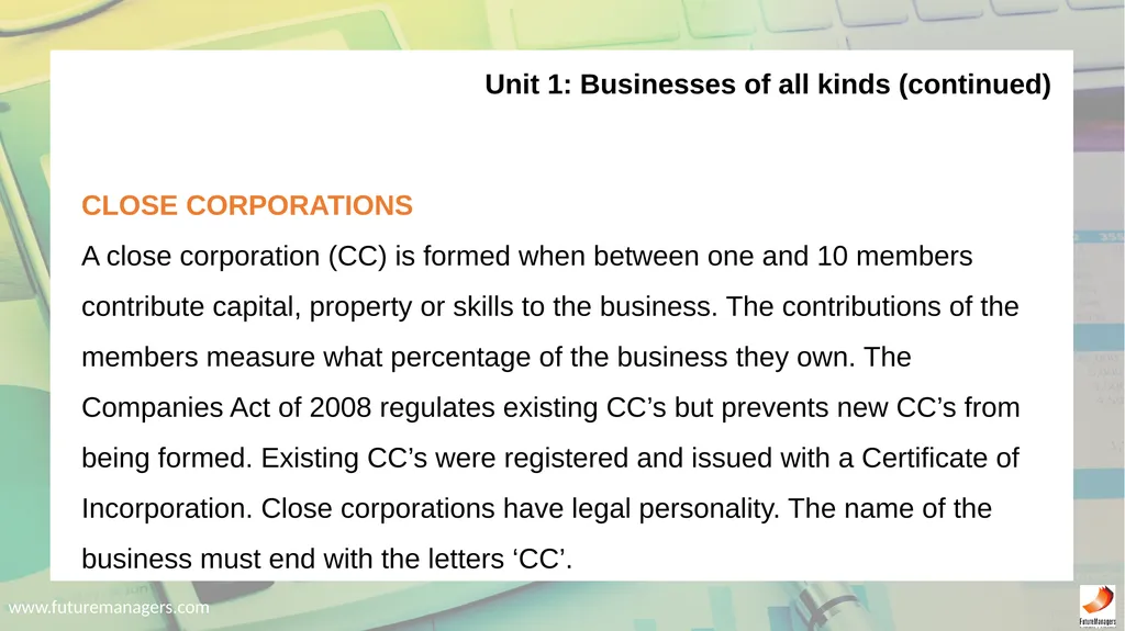 Economic and Management Sciences NQF1 Chapter 1: - slide 47 of 212