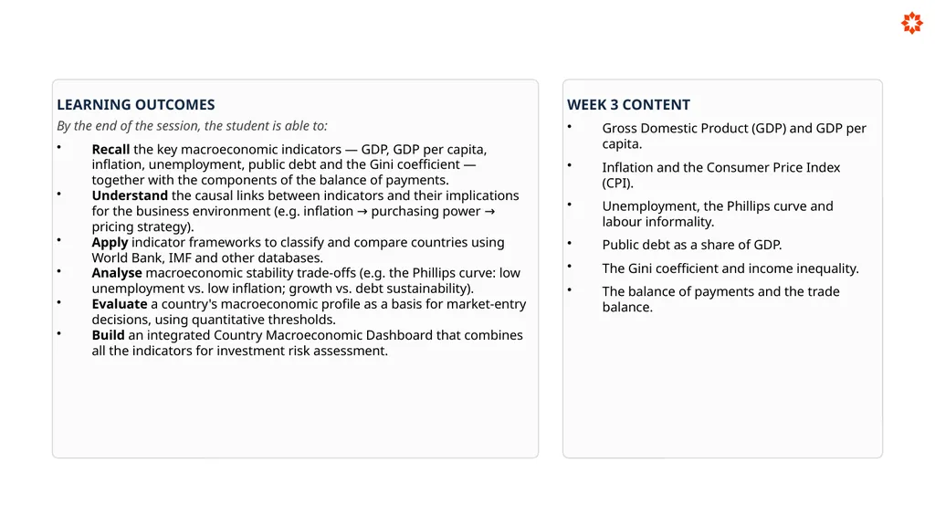 Key Economic Indicators How economies are - slide 2 of 32