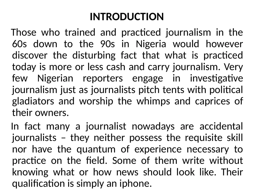 THE TECHNIQUES OF NEWS AND FEATURE WRITING A - slide 5 of 50