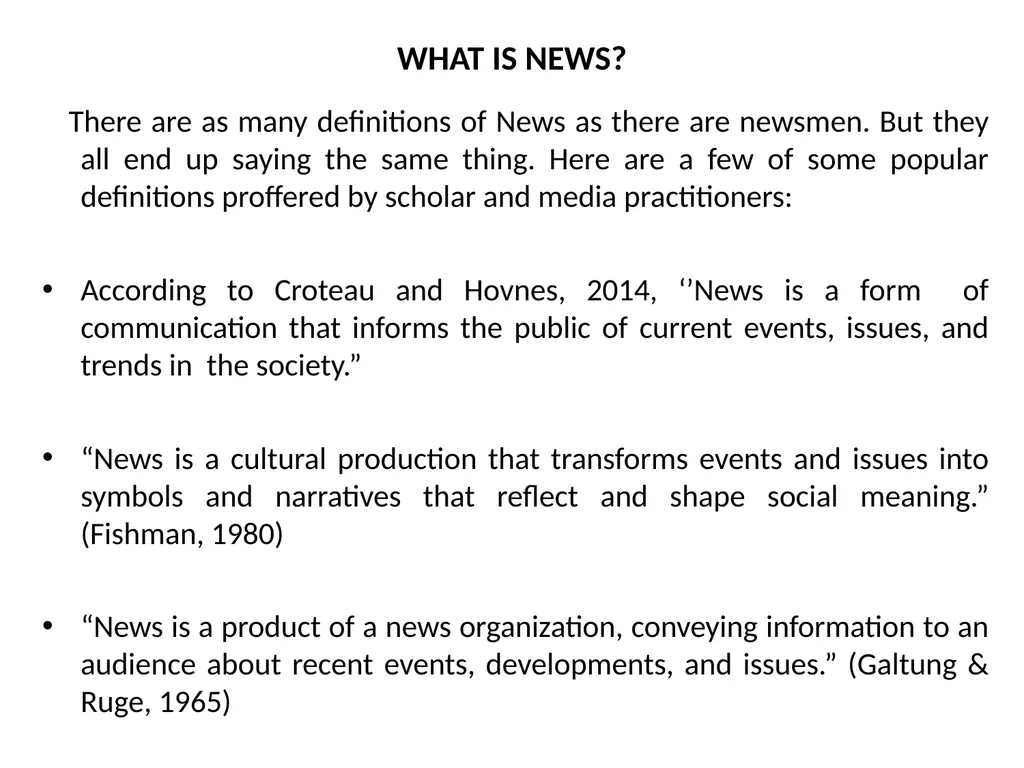 THE TECHNIQUES OF NEWS AND FEATURE WRITING A - slide 11 of 50