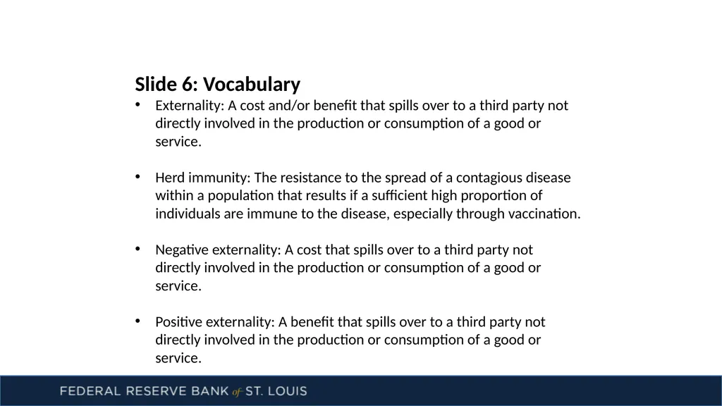 Herd Immunity and Positive Externalities by - slide 7 of 7