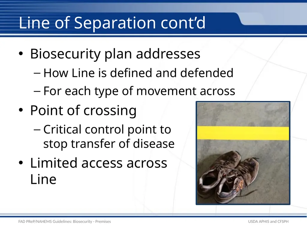 Biosecurity Premises Biosecurity for Bioexclusion - slide 10 of 26
