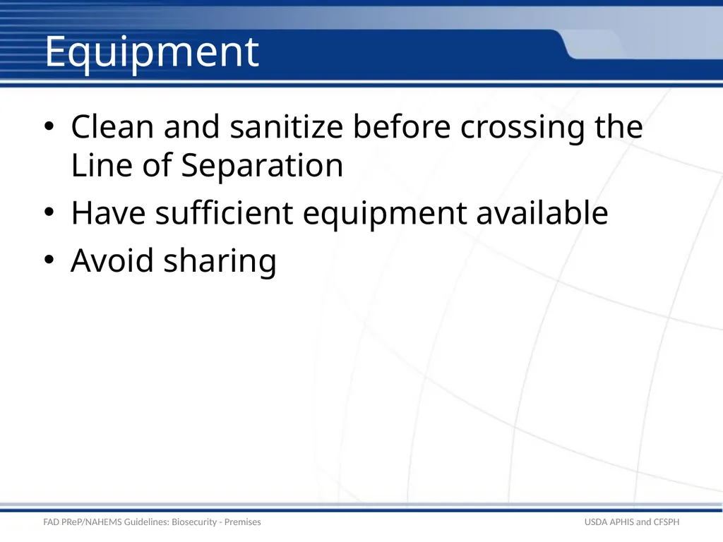 Biosecurity Premises Biosecurity for Bioexclusion - slide 17 of 26