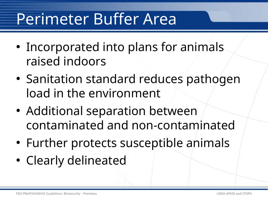 Biosecurity Premises Biosecurity for Bioexclusion - slide 11 of 26