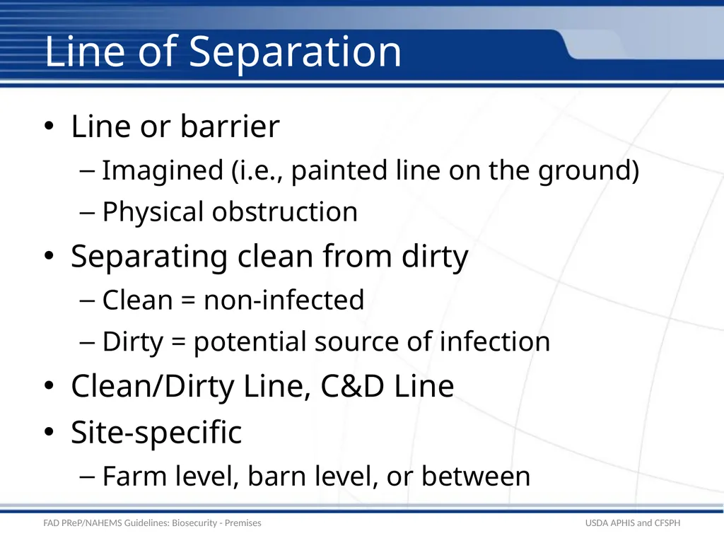 Biosecurity Premises Biosecurity for Bioexclusion - slide 9 of 26