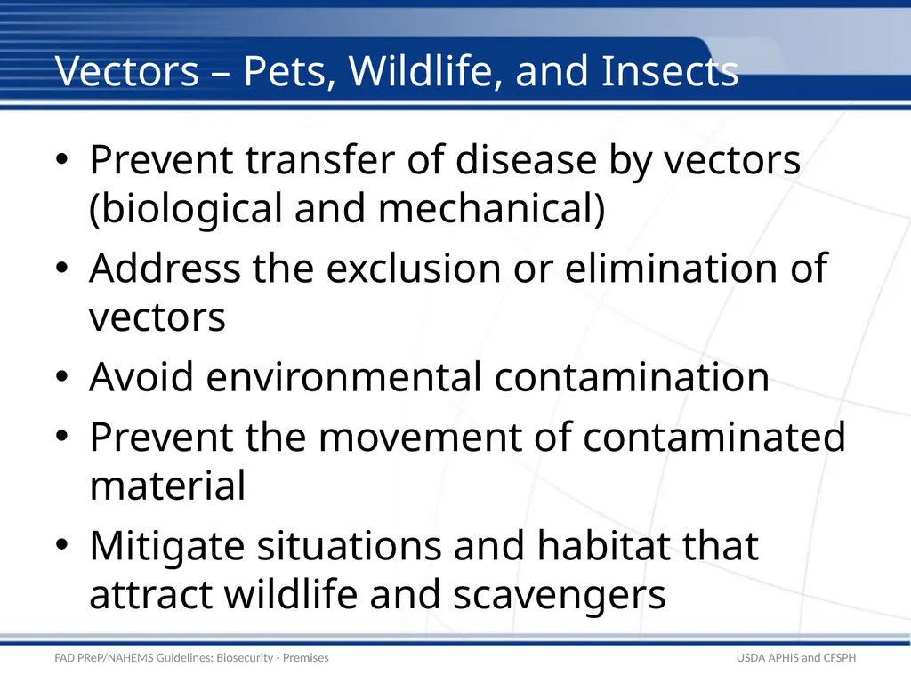 Biosecurity Premises Biosecurity for Bioexclusion - slide 16 of 26