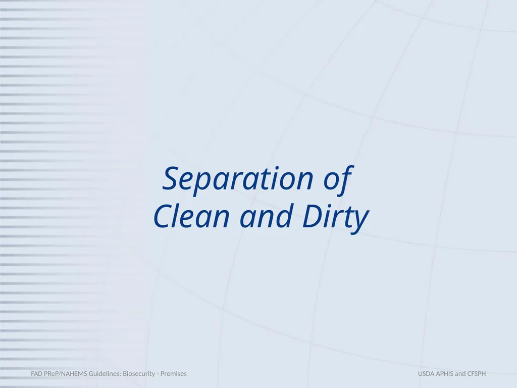 Biosecurity Premises Biosecurity for Bioexclusion - slide 8 of 26