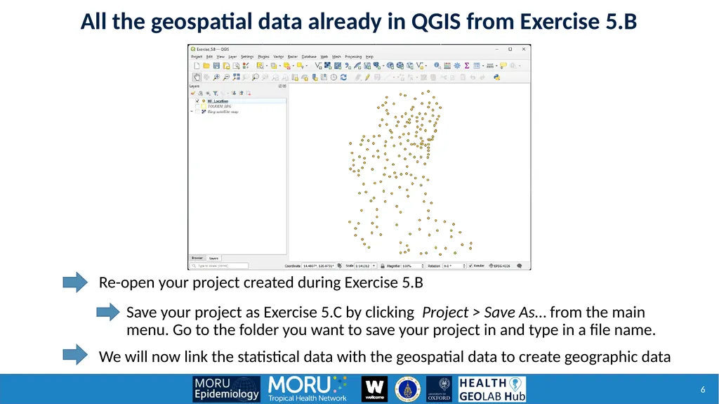 Exercise 5.C: Creating a thematic maps using QGIS - slide 6 of 39