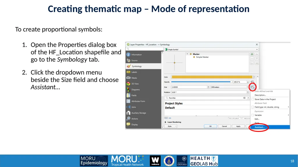 Exercise 5.C: Creating a thematic maps using QGIS - slide 18 of 39