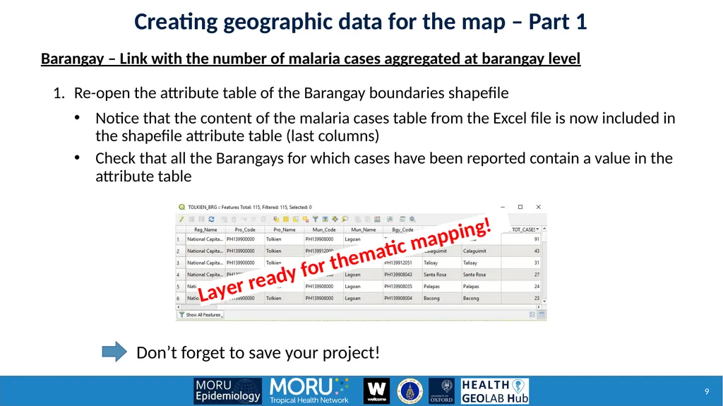 Exercise 5.C: Creating a thematic maps using QGIS - slide 9 of 39
