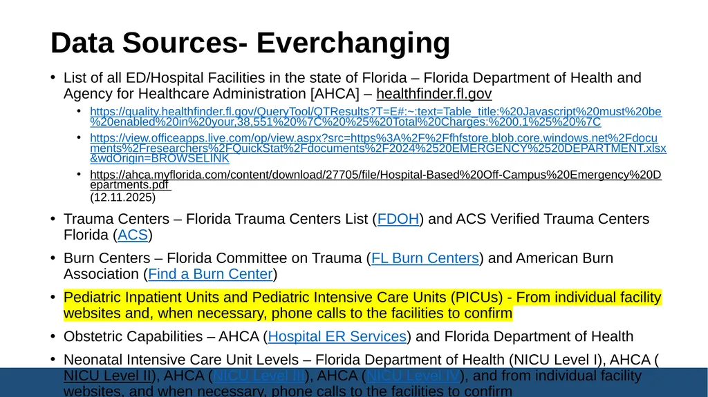 Florida EMSC Pediatric, Trauma, and Maternal - slide 17 of 45