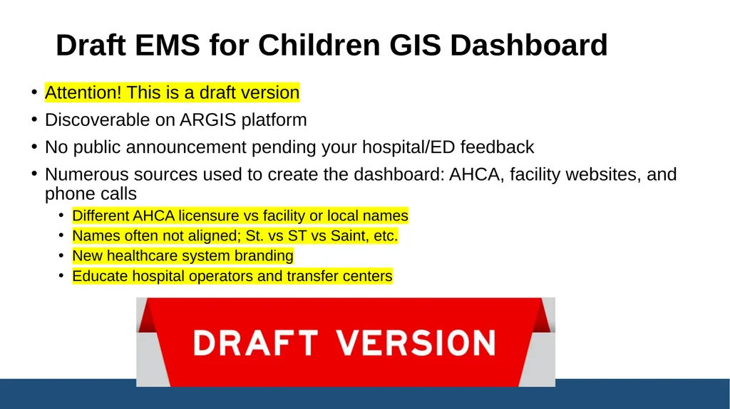 Florida EMSC Pediatric, Trauma, and Maternal - slide 16 of 45