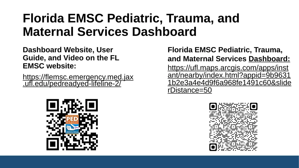 Florida EMSC Pediatric, Trauma, and Maternal - slide 19 of 45
