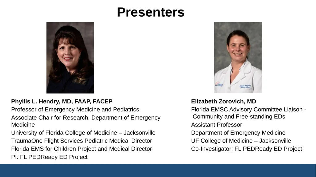 Florida EMSC Pediatric, Trauma, and Maternal - slide 2 of 45