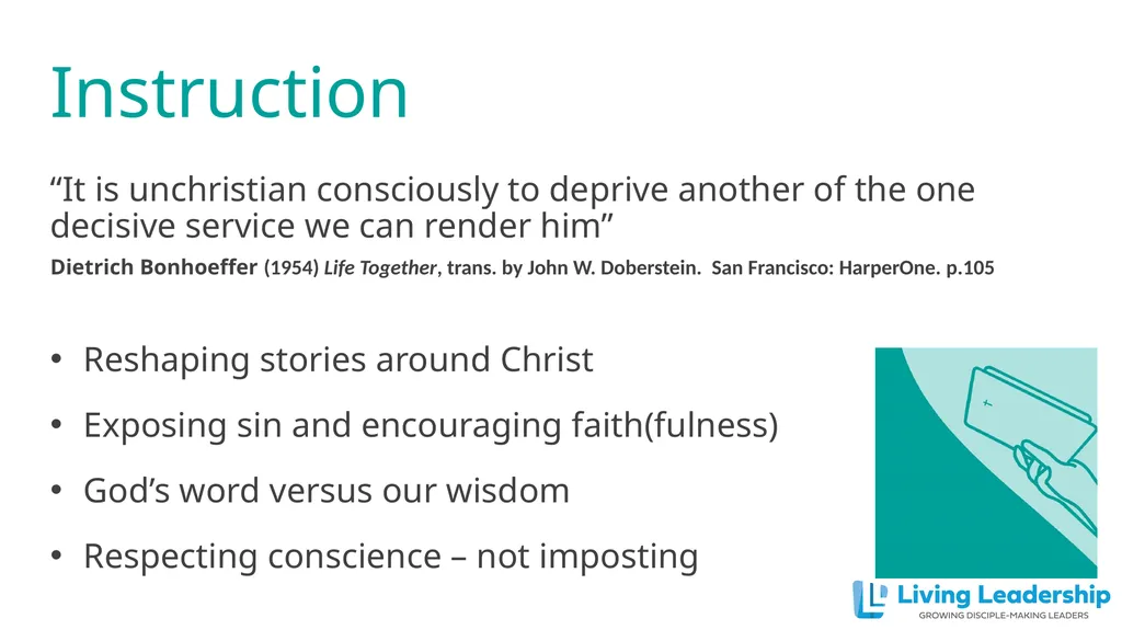 Paul Coulter www.livingleadership.org How to Help - slide 23 of 52