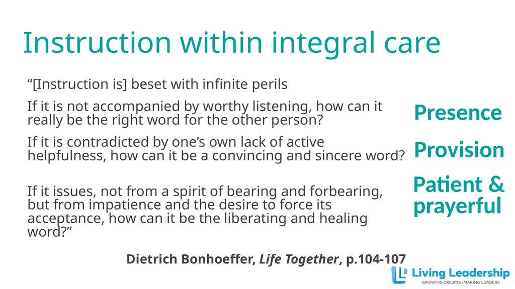 Paul Coulter www.livingleadership.org How to Help - slide 25 of 52