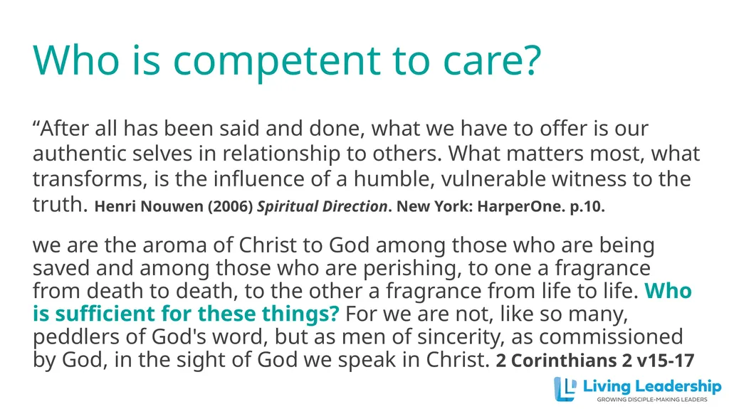 Paul Coulter www.livingleadership.org How to Help - slide 32 of 52