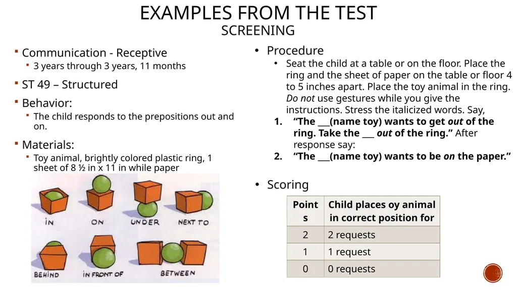 The Battelle Developmental Inventory 2nd Edition - slide 20 of 23