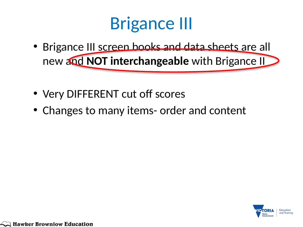 BRIGANCE III TRAINERS PRESENTATION MATERNAL AND - slide 65 of 153