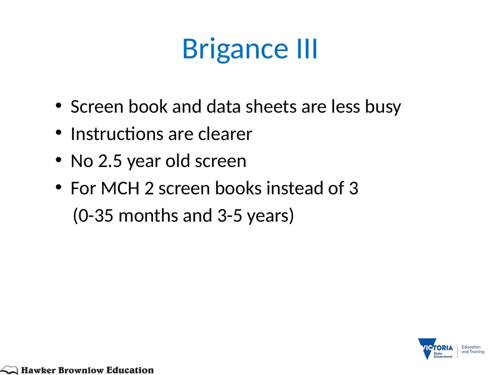 BRIGANCE III TRAINERS PRESENTATION MATERNAL AND - slide 66 of 153