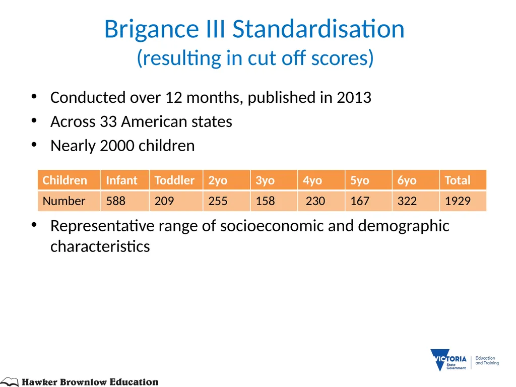 BRIGANCE III TRAINERS PRESENTATION MATERNAL AND - slide 43 of 153