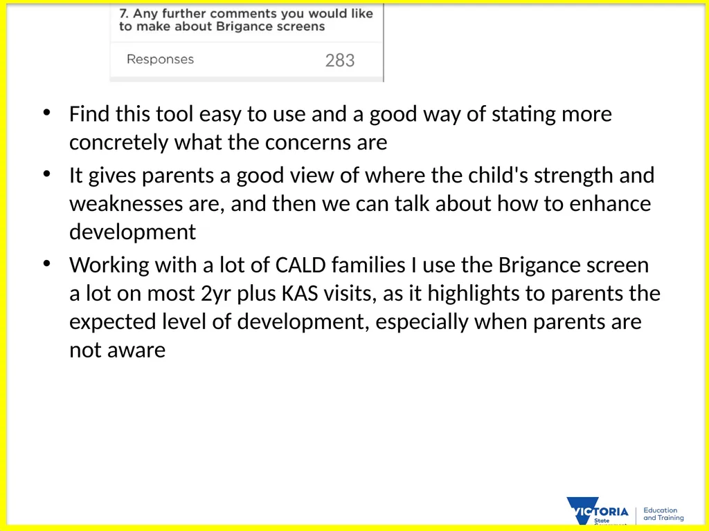 BRIGANCE III TRAINERS PRESENTATION MATERNAL AND - slide 105 of 153