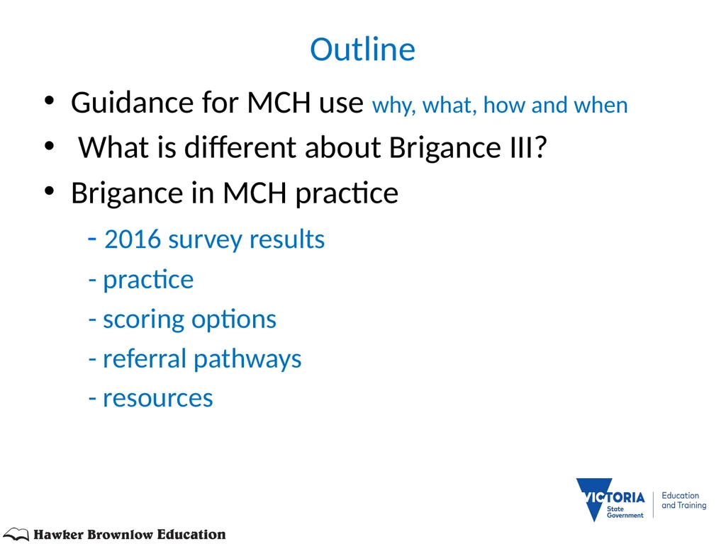BRIGANCE III TRAINERS PRESENTATION MATERNAL AND - slide 2 of 153