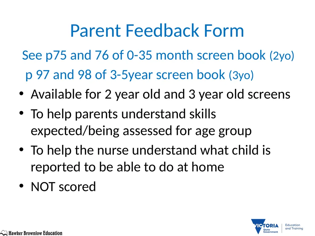 BRIGANCE III TRAINERS PRESENTATION MATERNAL AND - slide 30 of 153