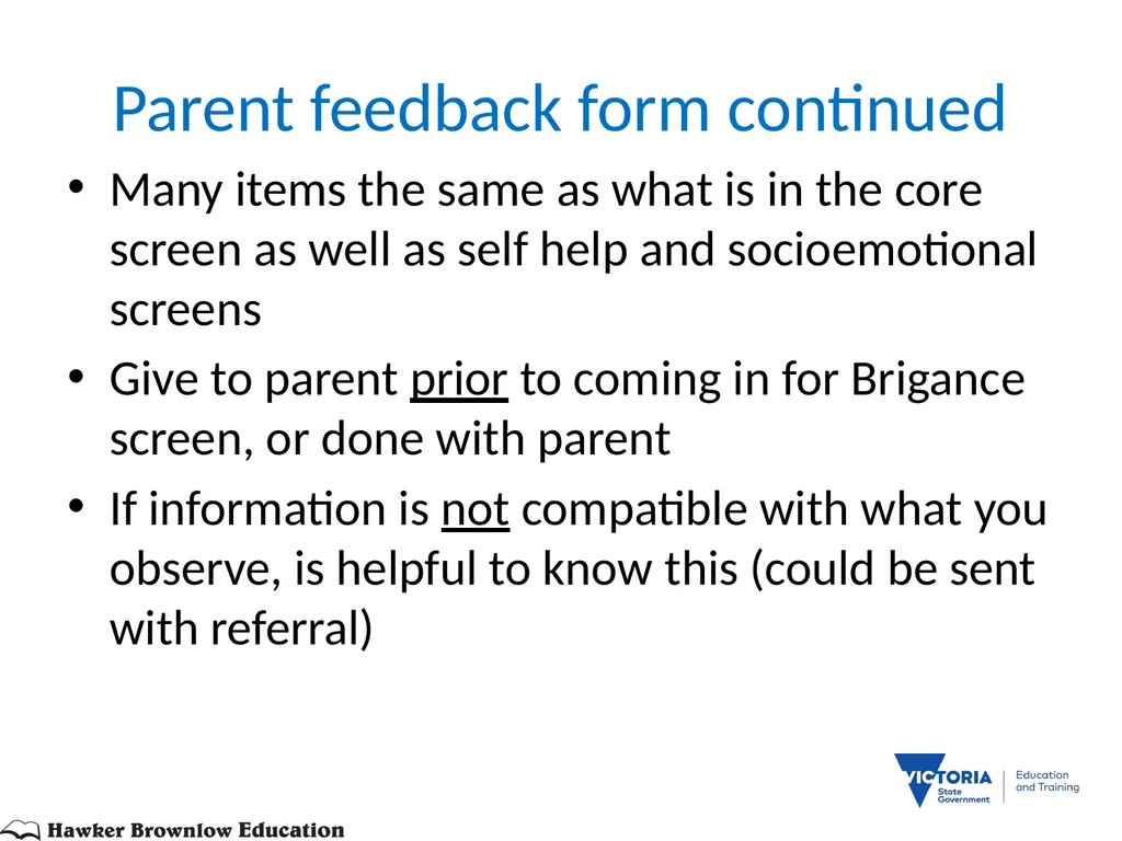 BRIGANCE III TRAINERS PRESENTATION MATERNAL AND - slide 32 of 153