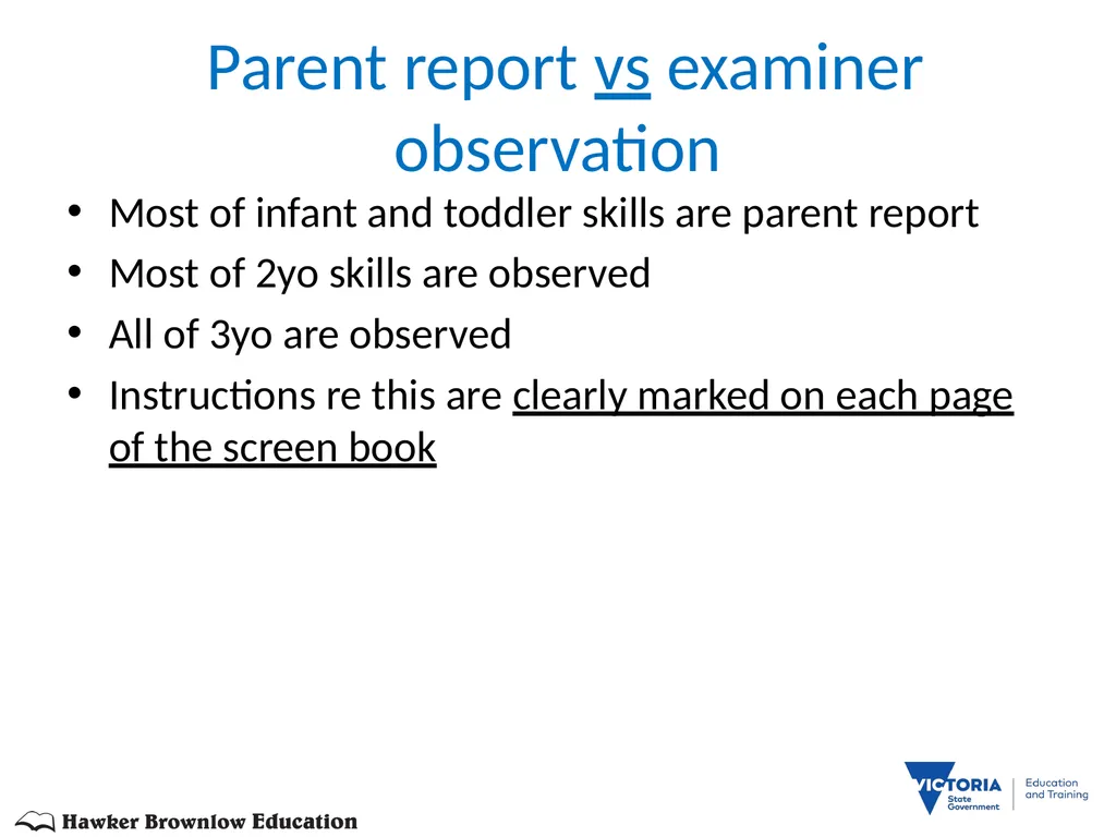 BRIGANCE III TRAINERS PRESENTATION MATERNAL AND - slide 116 of 153