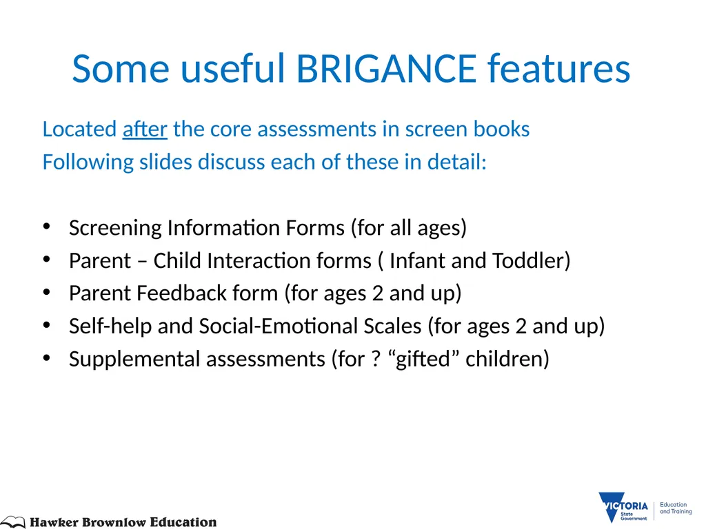 BRIGANCE III TRAINERS PRESENTATION MATERNAL AND - slide 24 of 153
