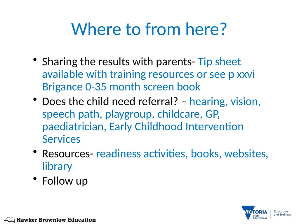BRIGANCE III TRAINERS PRESENTATION MATERNAL AND - slide 147 of 153
