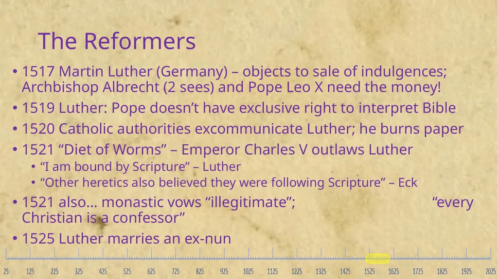 Church History A History of People and Ideas Key - slide 58 of 90