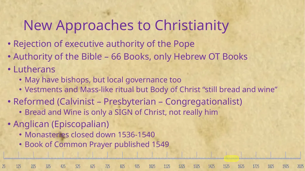 Church History A History of People and Ideas Key - slide 60 of 90