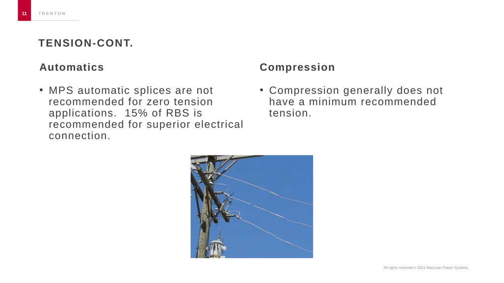 Automatic vs. compression splices Chad Nicolay - slide 11 of 13