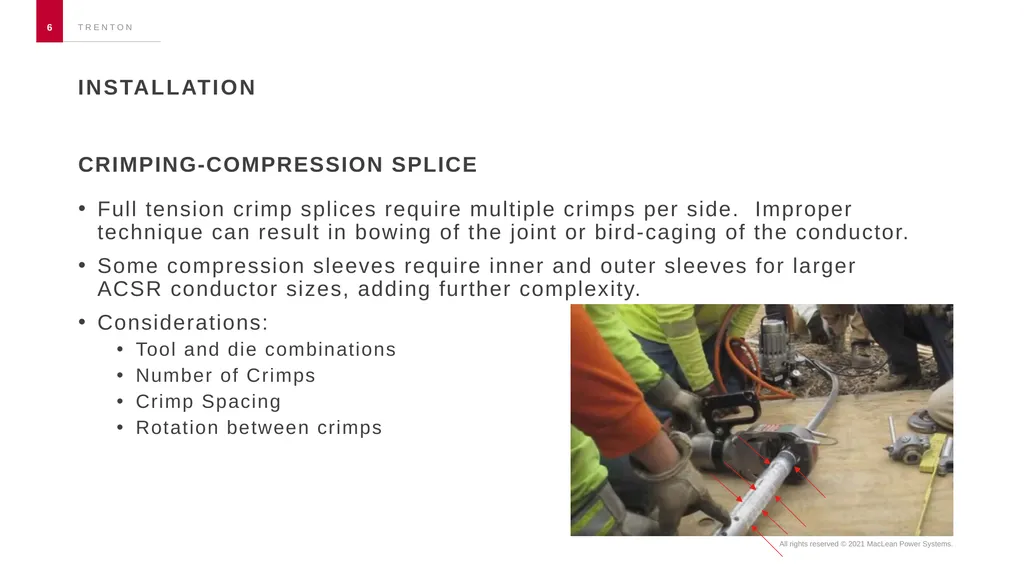 Automatic vs. compression splices Chad Nicolay - slide 6 of 13