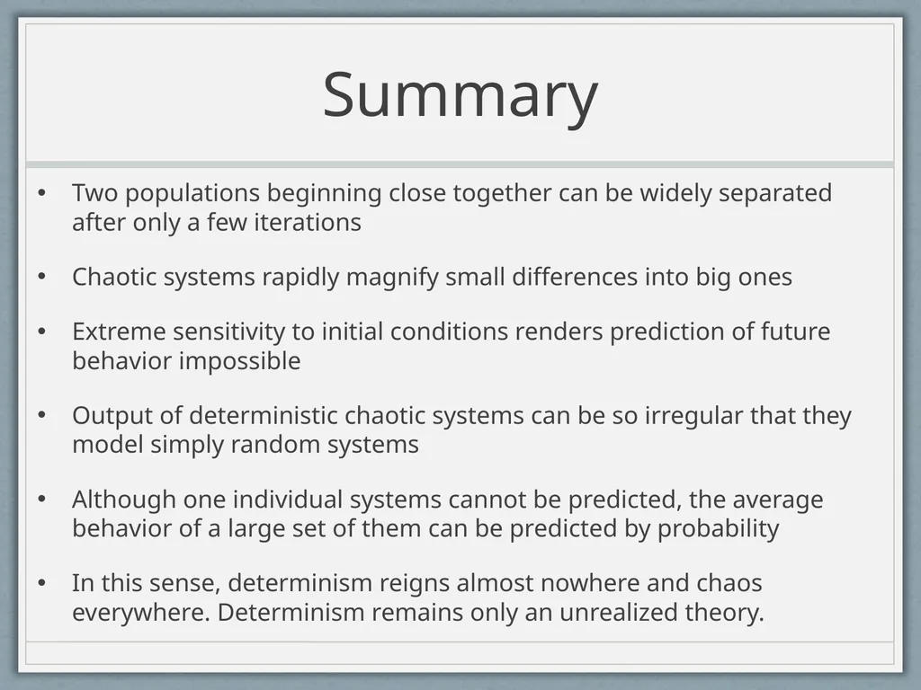 A View of the World Based on Science: Determinism - slide 32 of 32