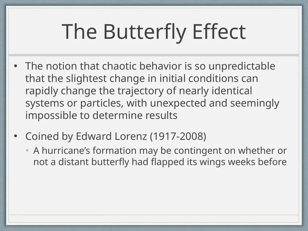 A View of the World Based on Science: Determinism - slide 23 of 32