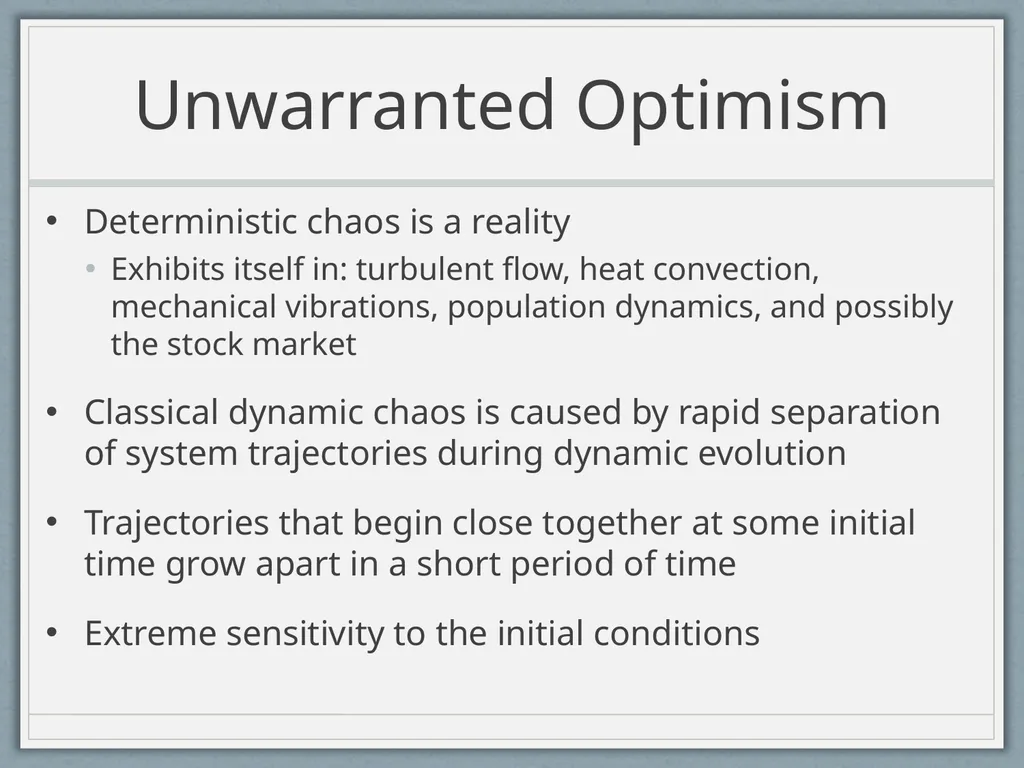 A View of the World Based on Science: Determinism - slide 22 of 32