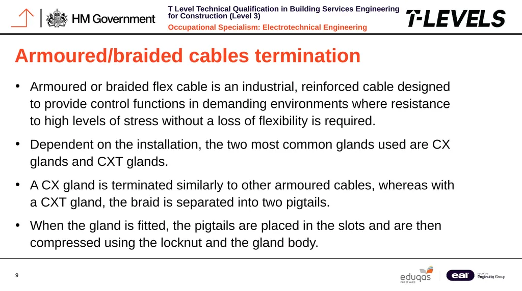 Occupational Specialism: Electrotechnical - slide 9 of 19