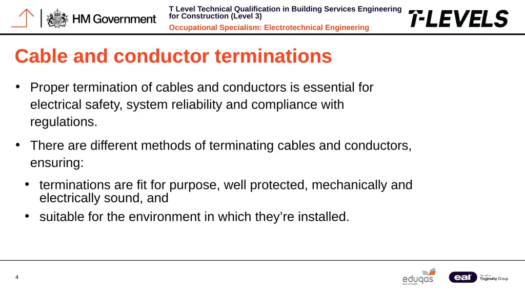 Occupational Specialism: Electrotechnical - slide 4 of 19