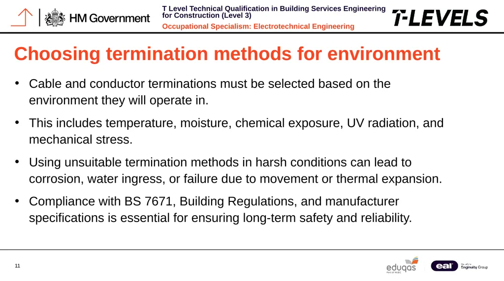 Occupational Specialism: Electrotechnical - slide 11 of 19
