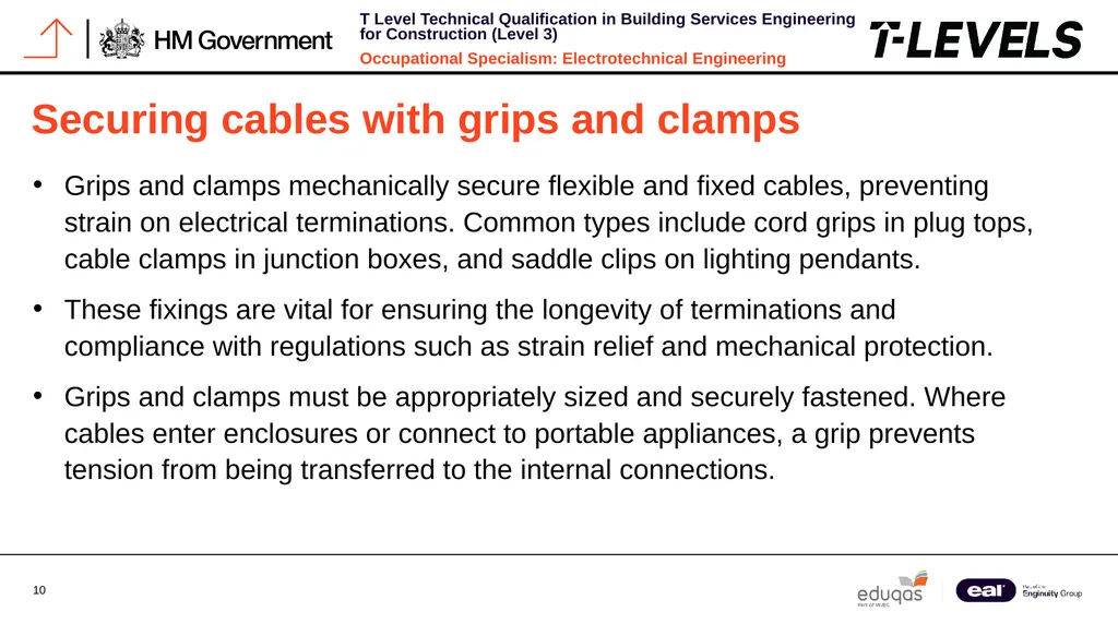 Occupational Specialism: Electrotechnical - slide 10 of 19