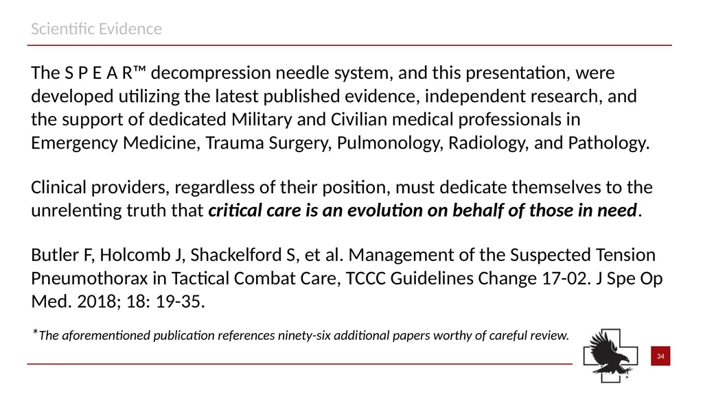 S P E A R™ decompression needle system Simplified - slide 34 of 36