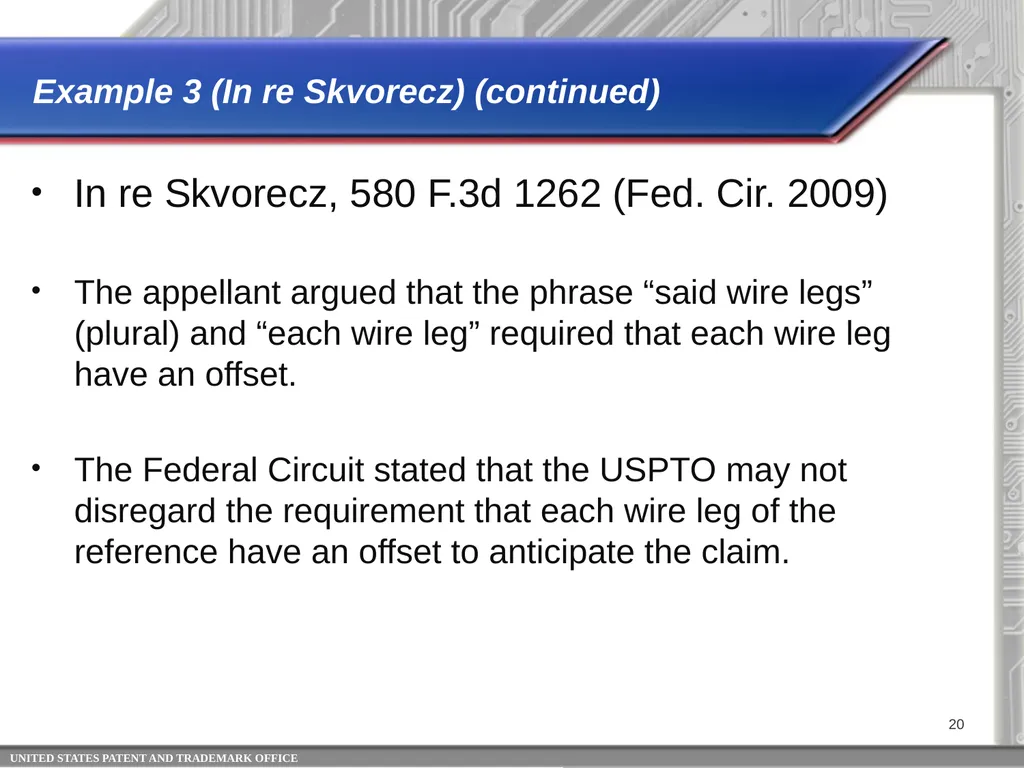 Claim Interpretation: Broadest Reasonable - slide 20 of 22