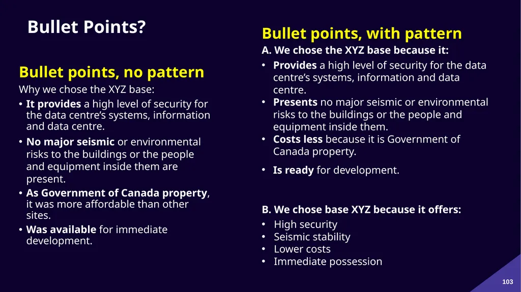 Plain Language: a clear voice for Canada Please - slide 103 of 109